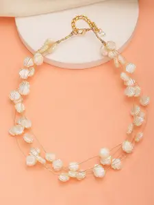 Bohey by KARATCART Gold Plated Pearls Necklace