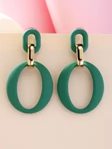 Bohey by KARATCART Gold-Plated Contemporary Drop Earrings