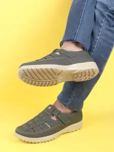 FAUSTO Men PU Shoe-Style Sandals