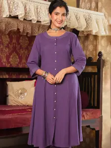 Aramya Round Neck A-Line Kurta