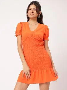 DressBerry Smocked Dream Mini A-Line Dress