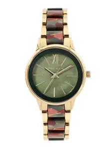 ANNE KLEIN Women Bracelet Style Analogue Watch NEAK3878GMGN-Green