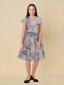 Allen Solly Junior Floral Print Fit & Flare Dress