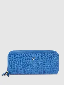 Hidesign Women Animal Textured Leather Zip Around Wallet