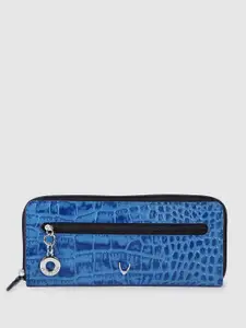 Hidesign Women Animal Textured Leather Zip Around Wallet