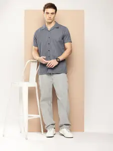 encore by INVICTUS Opaque Striped Casual Shirt