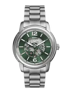 Fossil Men Heritage Skeleton Leather Bracelet Style Analogue Automatic Watch ME3262