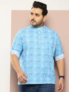 Sztori Men Standard Opaque Printed Pure Cotton Casual Shirt