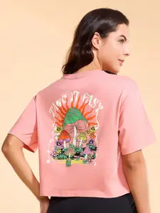 Enamor Graphic Design Cotton S/JSY T-Shirt-E3G5