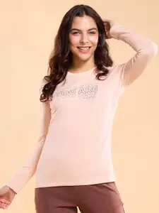 Enamor E157 Graphic Printed Basic Stretchable Cotton T-shirt