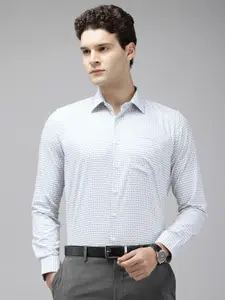 Van Heusen Slim Fit Self Checked Pure Cotton Formal Shirt