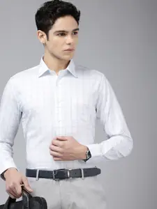 Van Heusen Pure Cotton Slim Fit Tartan Checks Opaque Formal Shirt