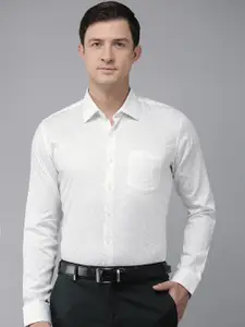 Van Heusen Pure Cotton Slim Fit Floral Printed Formal Shirt