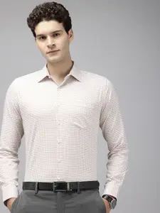 Van Heusen Slim Fit Self Checked Pure Cotton Formal Shirt