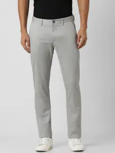 Van Heusen Sport Men Textured Slim Fit Chinos Trousers