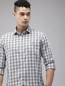 Van Heusen Sport Pure Cotton Slim Fit Checked Casual Shirt