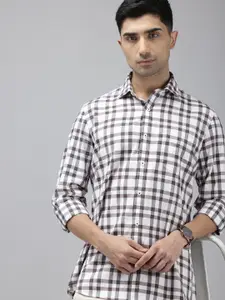 Van Heusen Sport Pure Cotton Slim Fit Checked Casual Shirt