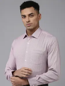 Van Heusen Pure Cotton Slim Fit Opaque Printed Formal Shirt
