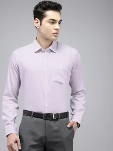 Van Heusen Slim Fit Geometric Printed Pure Cotton Formal Shirt