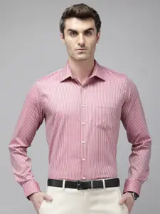 Van Heusen Pure Cotton Slim Fit Self-Striped Formal Shirt