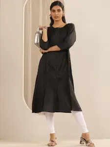 Libas Round Neck Straight Kurta