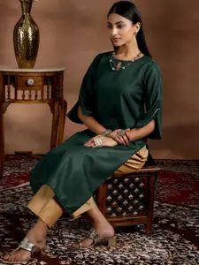 Libas Keyhole Neck Gotta Patti Straight Kurta