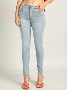 Nifty Women Plus Size Skinny Fit High-Rise Light Fade Stretchable Jeans