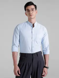 INVICTUS Signature Slim Fit Band Collar Formal Shirt