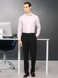 INVICTUS Signature Slim Fit Checked Pure Cotton Formal Shirt