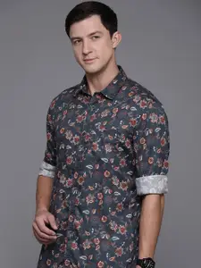 Louis Philippe Jeans Slim Fit Floral Printed Casual Shirt
