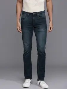 Louis Philippe Jeans Men Slim Fit Low-Rise Light Fade Stretchable Jeans