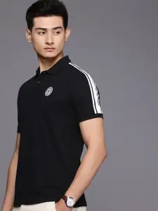 Louis Philippe Sport Polo Collar Pure Cotton Slim Fit T-shirt