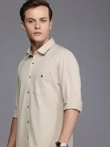 Louis Philippe Sport Pure Cotton Smart Fit Opaque Casual Shirt