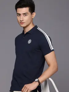 Louis Philippe Sport Polo Collar Pure Cotton Slim Fit T-shirt