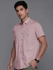 Louis Philippe Sport Slim Fit Opaque Printed Casual Shirt