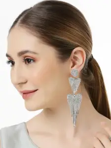 OOMPH Heart Shaped Drop Earrings