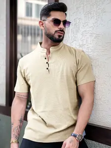 Maniac Men Henley Neck Pockets T-shirt