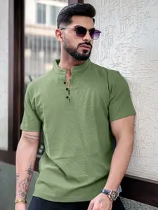 Maniac Men Henley Neck Pockets T-shirt