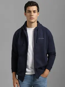 Louis Philippe Men Hooded Sweatshirt