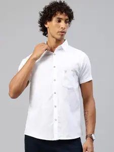 Majestic Man Men Classic Slim Fit Pure Cotton Casual Shirt