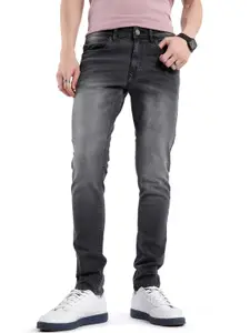 WROGN Men Comfort Slim Fit Mildly Distressed Heavy Fade Jeans