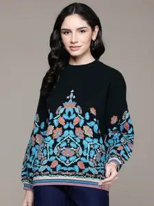 Label Ritu Kumar Floral Printed Pullover