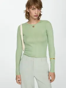 MANGO Ribbed Pullover