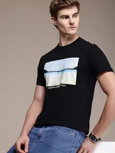 French Connection Men Printed Bio Finish T-shirt