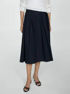 MANGO Pure Cotton Pleated Skirt