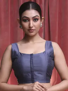 Indethnic Raw Silk Saree Blouse