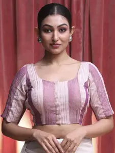 Indethnic Woven Design Saree Blouse