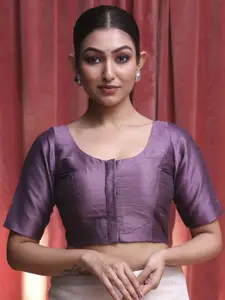 Indethnic Women U-Neck Saree Blouse