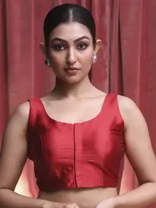 Indethnic Round Neck Saree Blouse