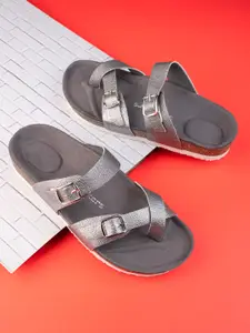 BRISKERS Women One Toe Flats with Buckles